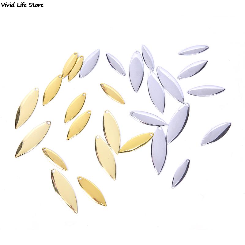 Fishing Lure Blade Bait - 50 個 45 グラム/50 グラム/75 グラム金属ヤナギスピナーブレードスムーズ仕上げ、DIY
