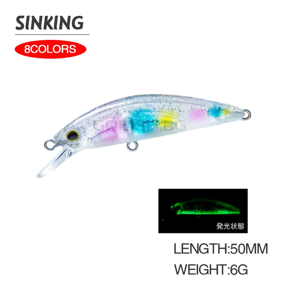 Fishing Lure Jerkbait - 5 センチメートル 6 グラム釣りルアーハードコア LG ヘビーミノー
