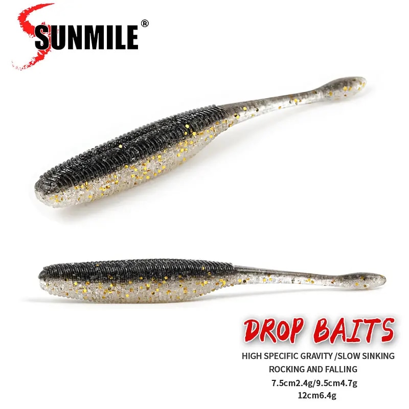 Fishing Lure Swimbait - SUNMILE 釣りルアードロップソフト餌 7.5/9.5/11.5 センチメートルソフトルアー Iscas 人工餌