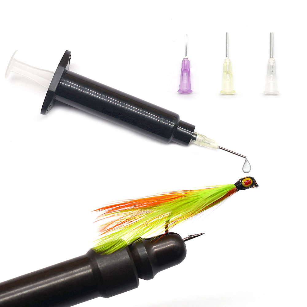 2セット ブラックUVレジン注入シリンジ 3サイズの鈍針チッ - Fishing Lure Making Kit のレビューと価格