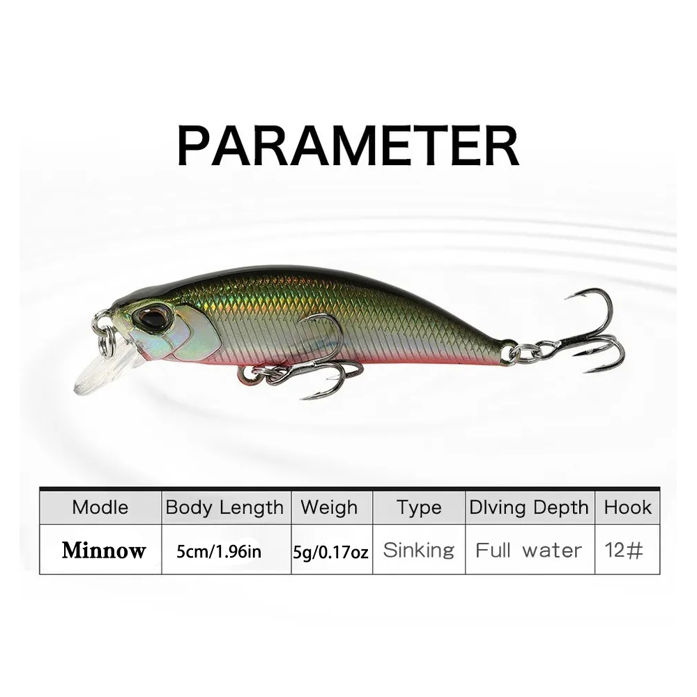 15 個のシンキングミノー釣りルアー ジャークベイト バス  - Fishing Lure Jerkbait のレビューと価格