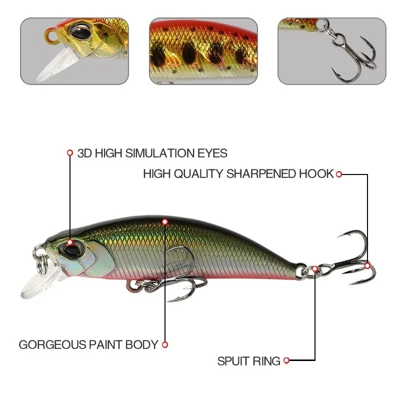 15 個のシンキングミノー釣りルアー ジャークベイト バス  - Fishing Lure Jerkbait のレビューと価格