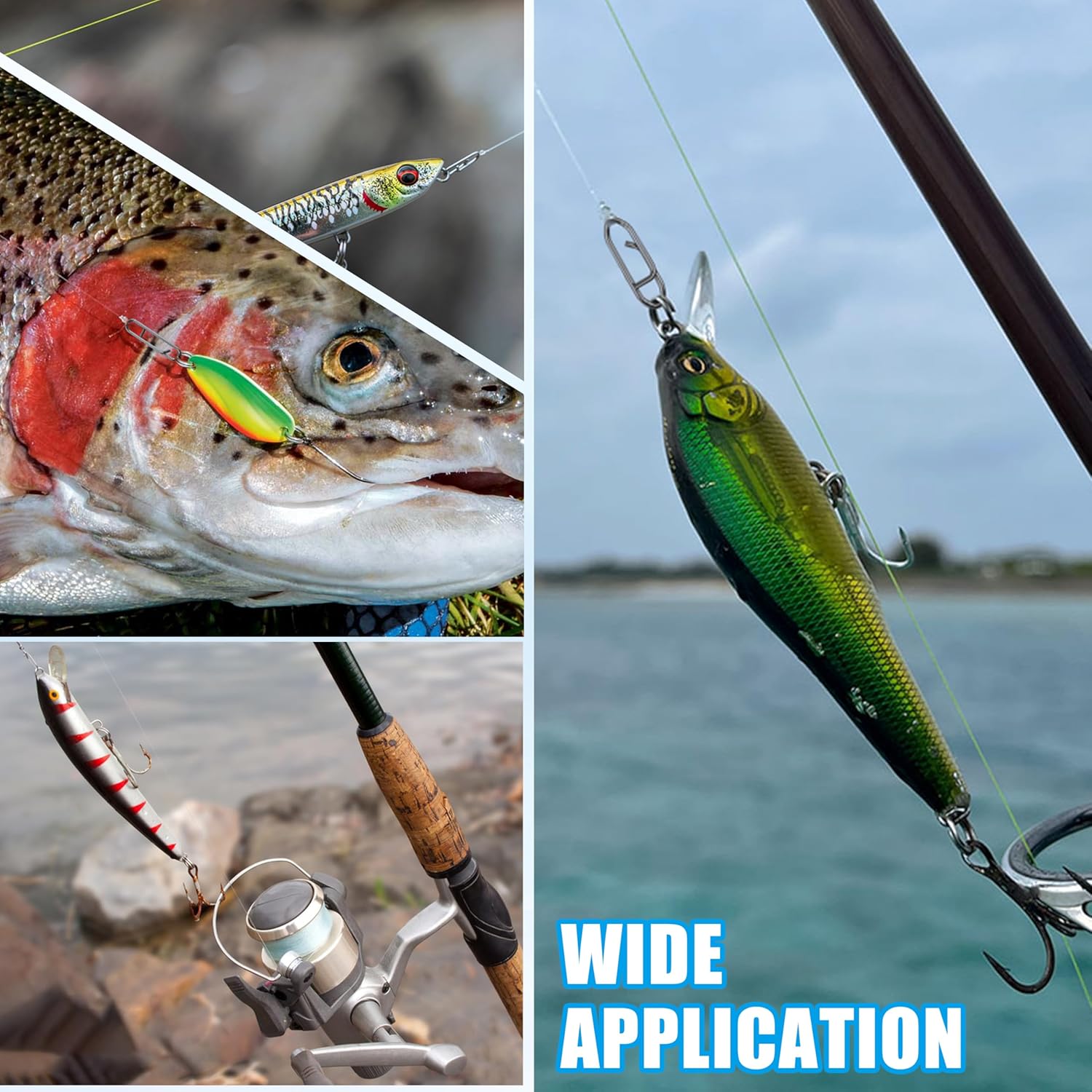 9KM フィッシングスナップキット 110個入り パワーフィ - Fishing Lure Making Kit のレビューと価格