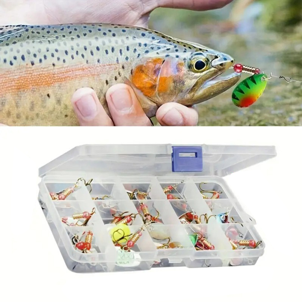 30個入りメタルスプーンスピナーフィッシングルアー、トレブル - Fishing Lure Spinner のレビューと価格